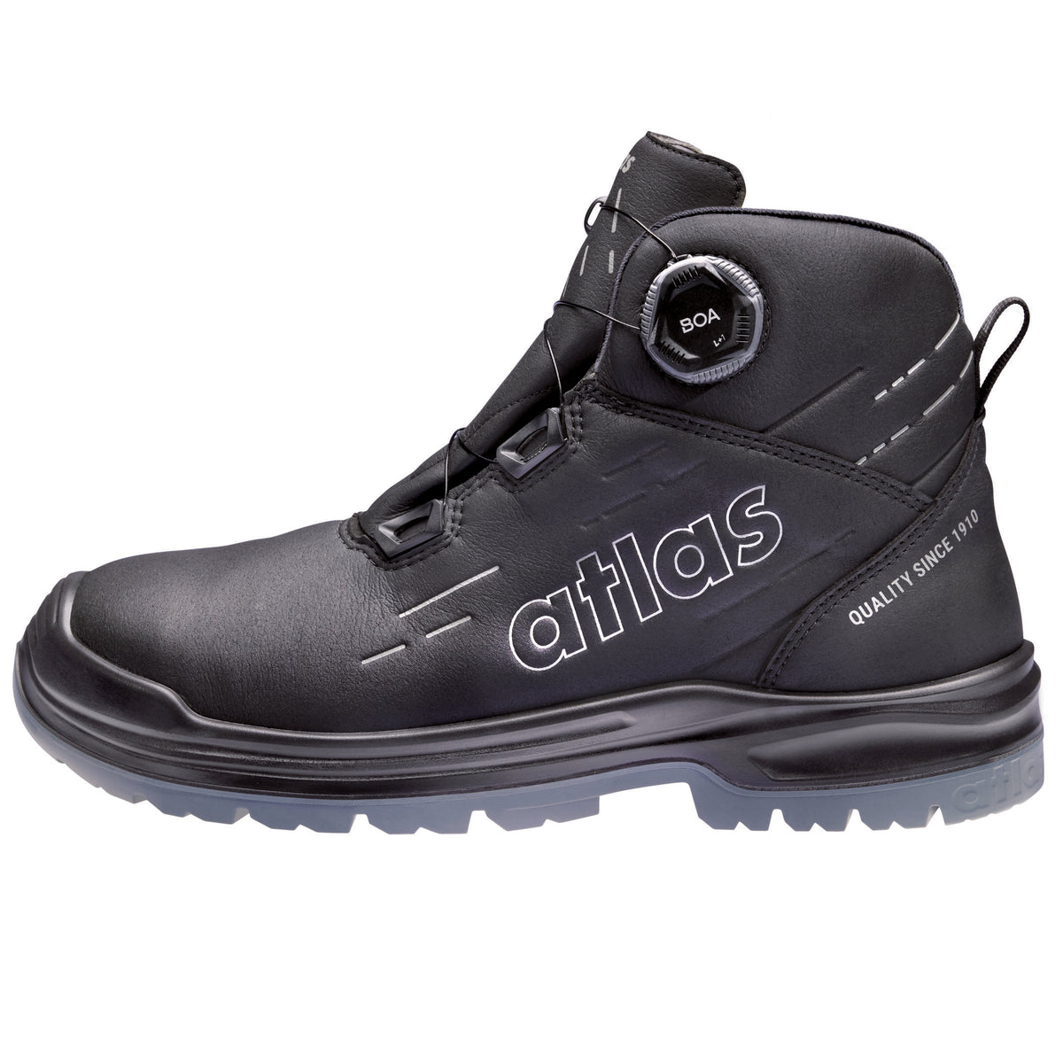 Atlas MAX 550 PRO BOA S3S Sicherheitshochschuh schwarz – schwarz