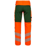Engel 2345-124 Warnschutz Stretch Arbeitshose – orange/grün