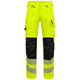 Engel 2345-124 Warnschutz Stretch Arbeitshose – gelb/schwarz