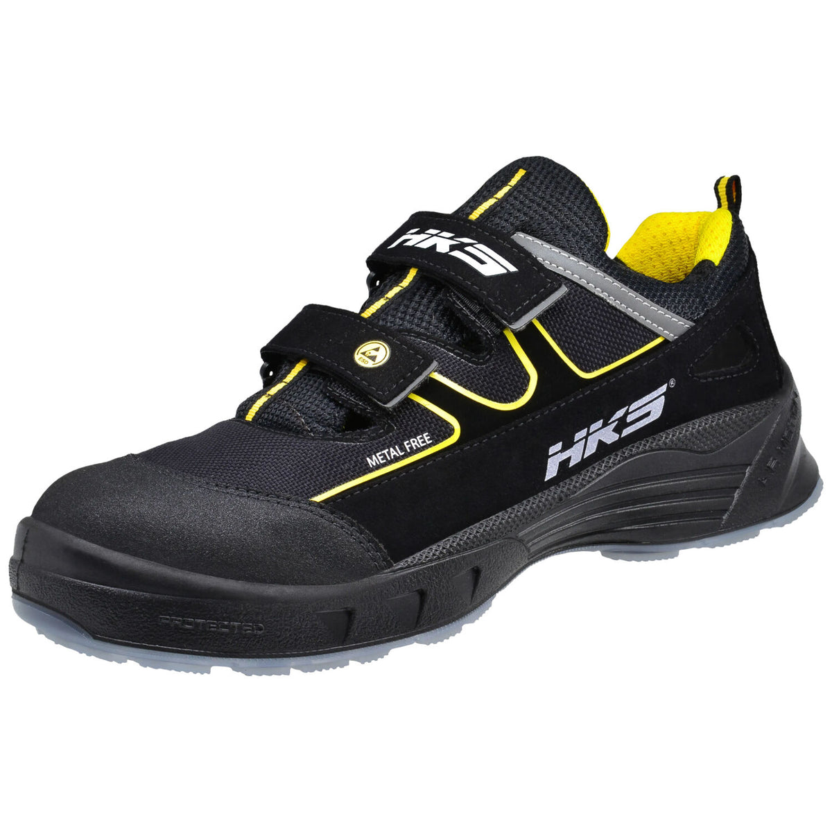 HKS K1 AM ESD S1P Sicherheitssandalen schwarz – schwarz