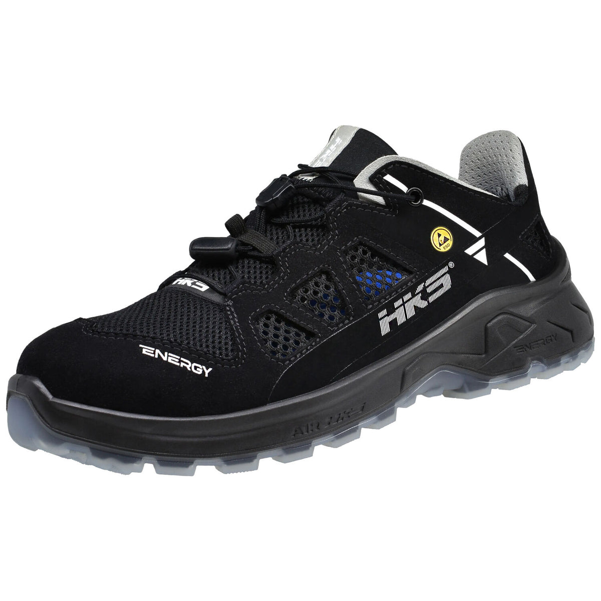 HKS ESD AirLite S1P Sicherheitshalbschuhe schwarz – schwarz