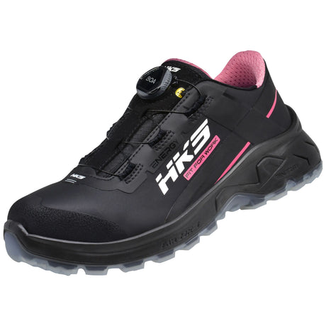 HKS Damen AirGuard BlackBOA S3 Sicherheitshalbschuh pink – schwarz