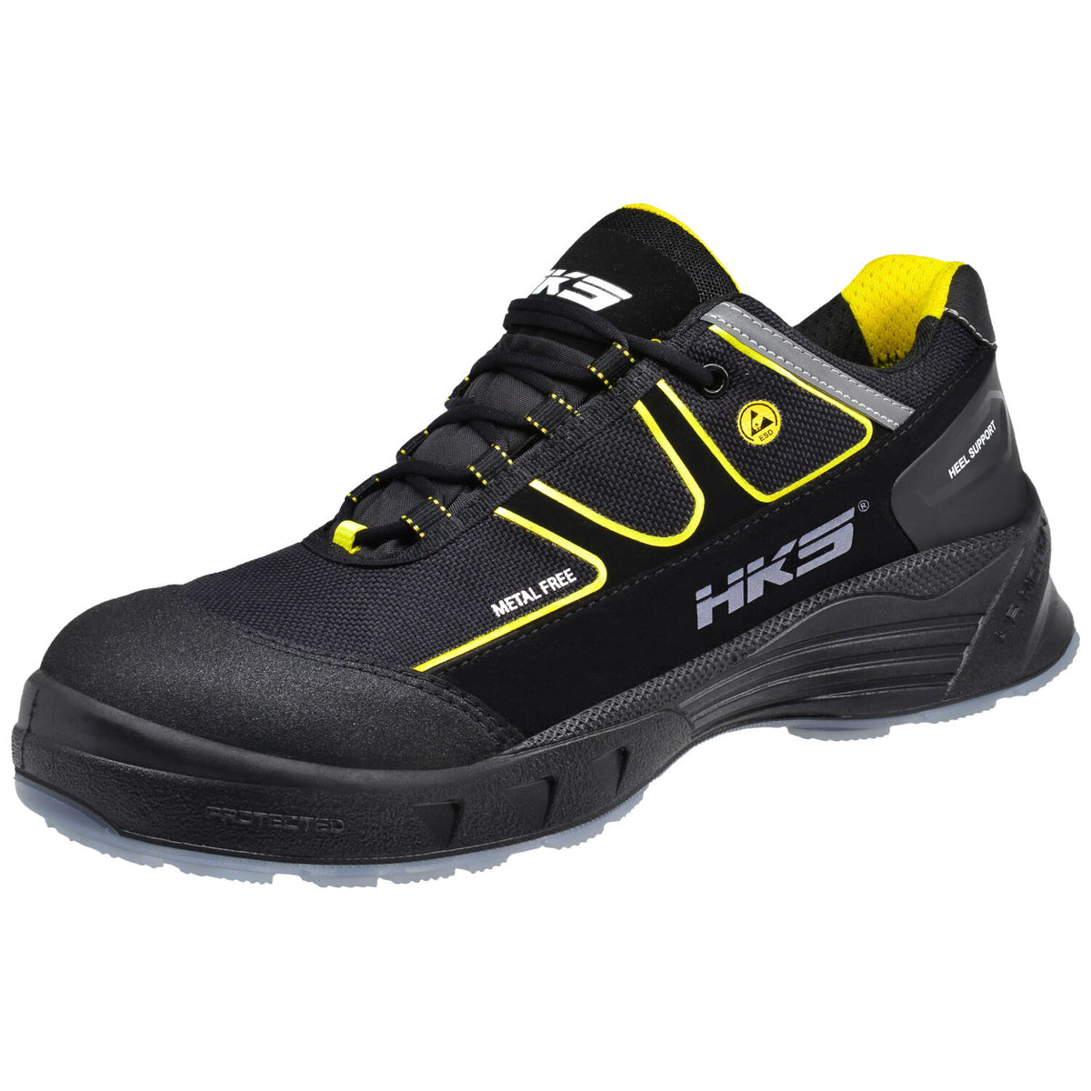 HKS K2 AM ESD S3 Sicherheitshalbschuhe schwarz – schwarz