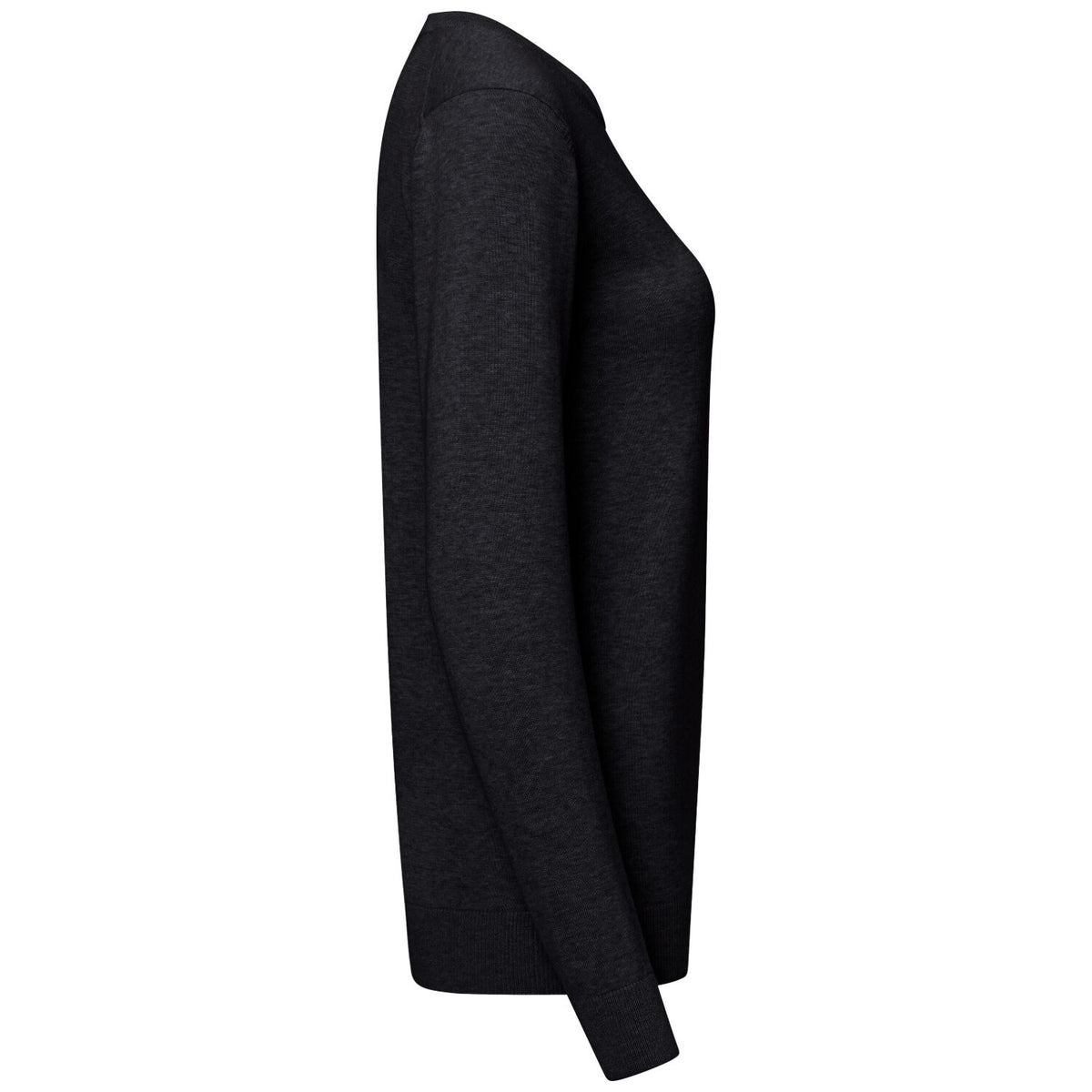 Hakro Damen 135 Pullover Premium-Baumwolle – schwarz