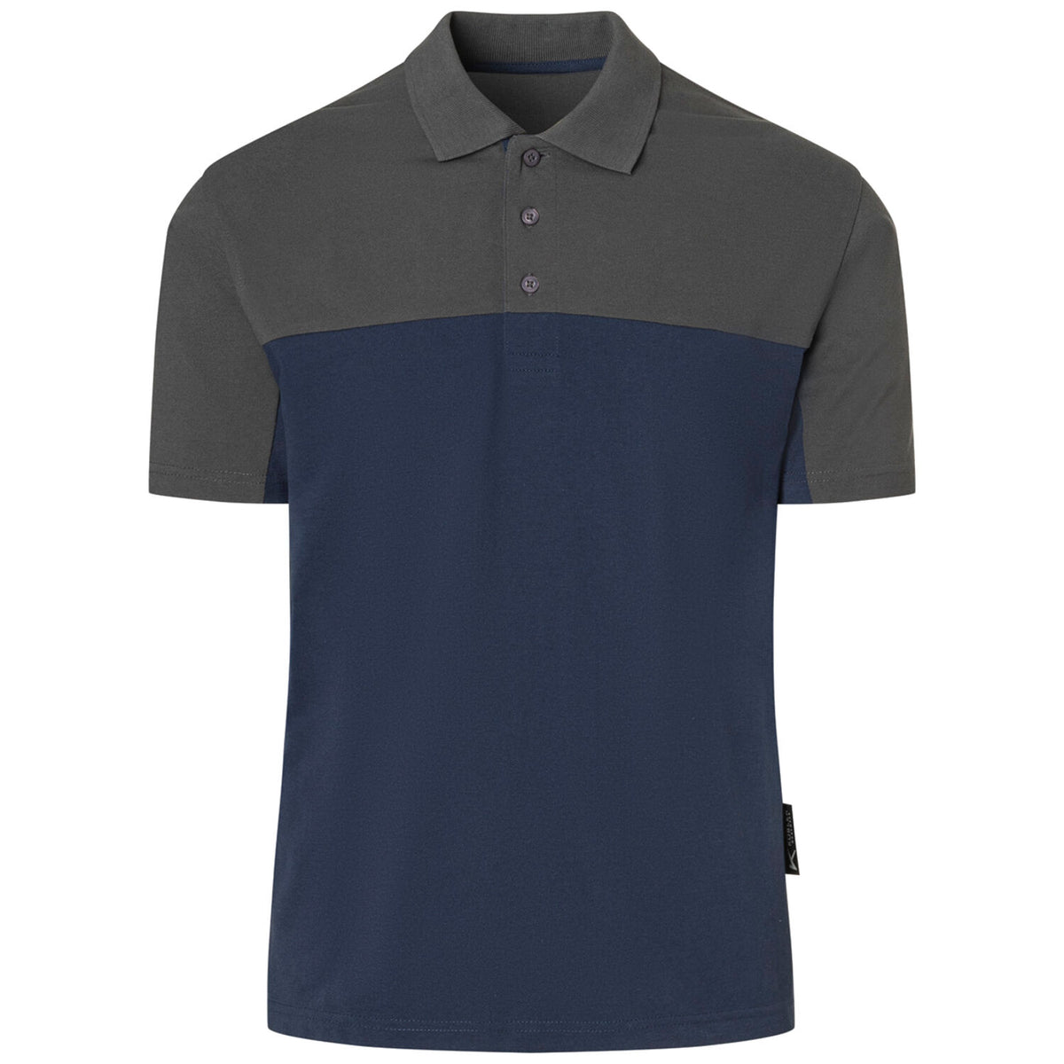 Kübler 5221 Poloshirt – blau/grau