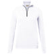 Hakro Damen 335 Langarm-Zip-Shirt Mikralinar – weiß