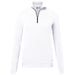 Hakro Damen 335 Langarm-Zip-Shirt Mikralinar – weiß