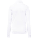 Hakro Damen 335 Langarm-Zip-Shirt Mikralinar – weiß