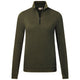Hakro Damen 335 Langarm-Zip-Shirt Mikralinar – olive