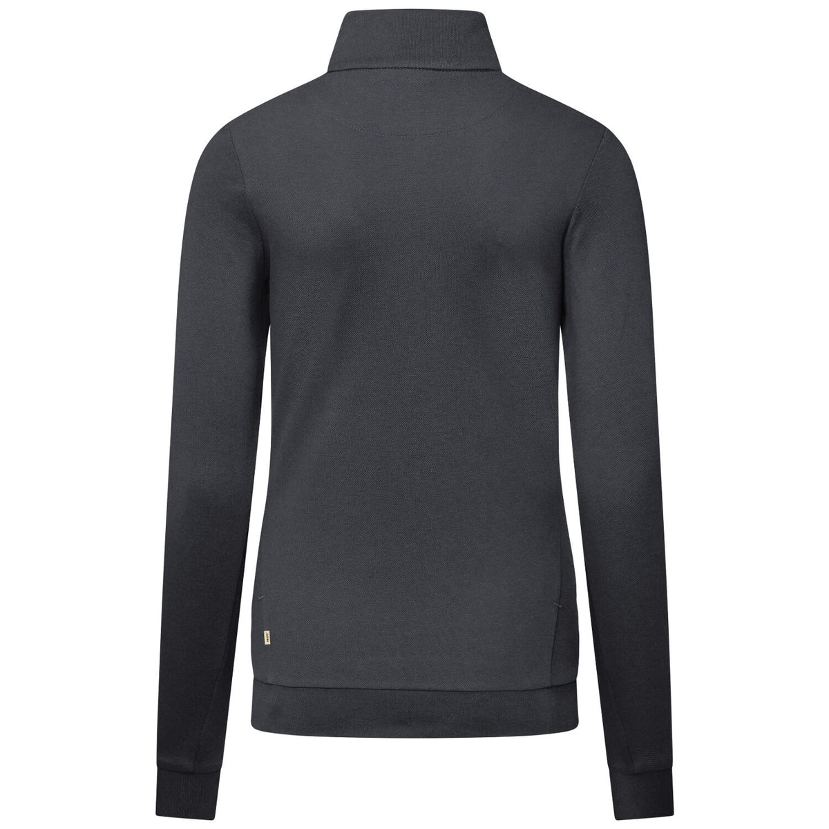 Hakro Damen 335 Langarm-Zip-Shirt Mikralinar – karbongrau