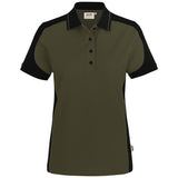 Hakro Damen 339 Contrast Poloshirt Mikralinar – olive
