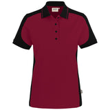 Hakro Damen 339 Contrast Poloshirt Mikralinar – weinrot