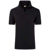 Hakro 534 Zip-Shirt Mikralinar ECO – schwarz