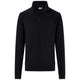 Hakro 535 Langarm-Zip-Shirt Mikralinar ECO – schwarz