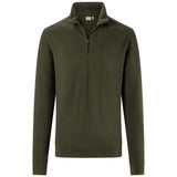 Hakro 535 Langarm-Zip-Shirt Mikralinar ECO – olive