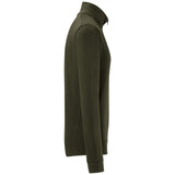Hakro 535 Langarm-Zip-Shirt Mikralinar ECO – olive