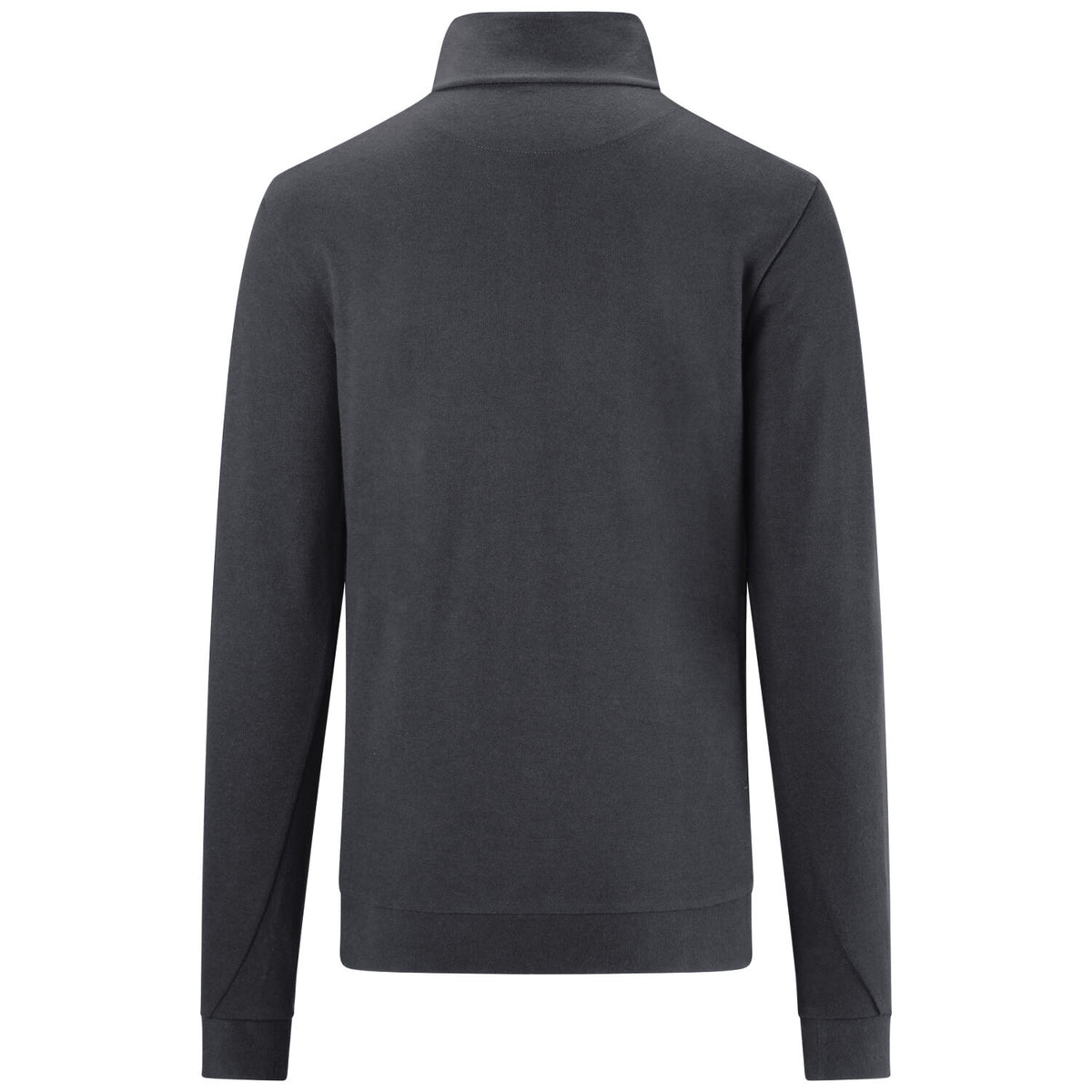Hakro 535 Langarm-Zip-Shirt Mikralinar ECO – karbongrau