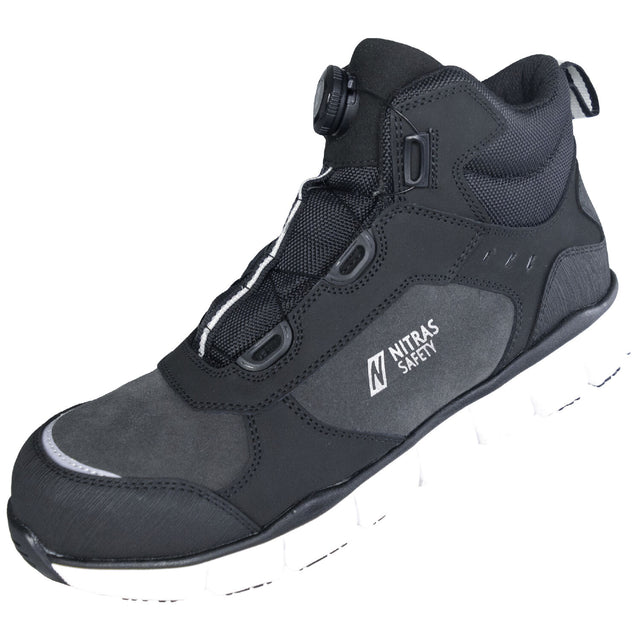 Nitras Sonic Step FIT S3S Sicherheitshochschuhe grau – grau