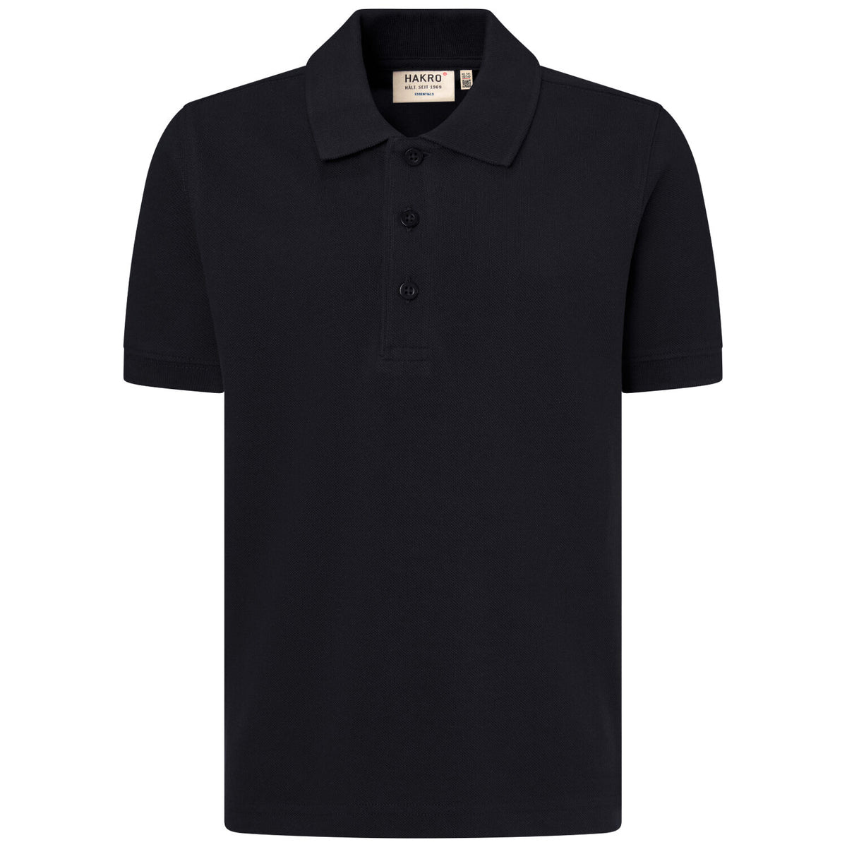 Hakro 545 Kinder Poloshirt Bio-Baumwolle – schwarz