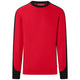 Hakro 549 Sweatshirt Contrast Mikralinar ECO – rot