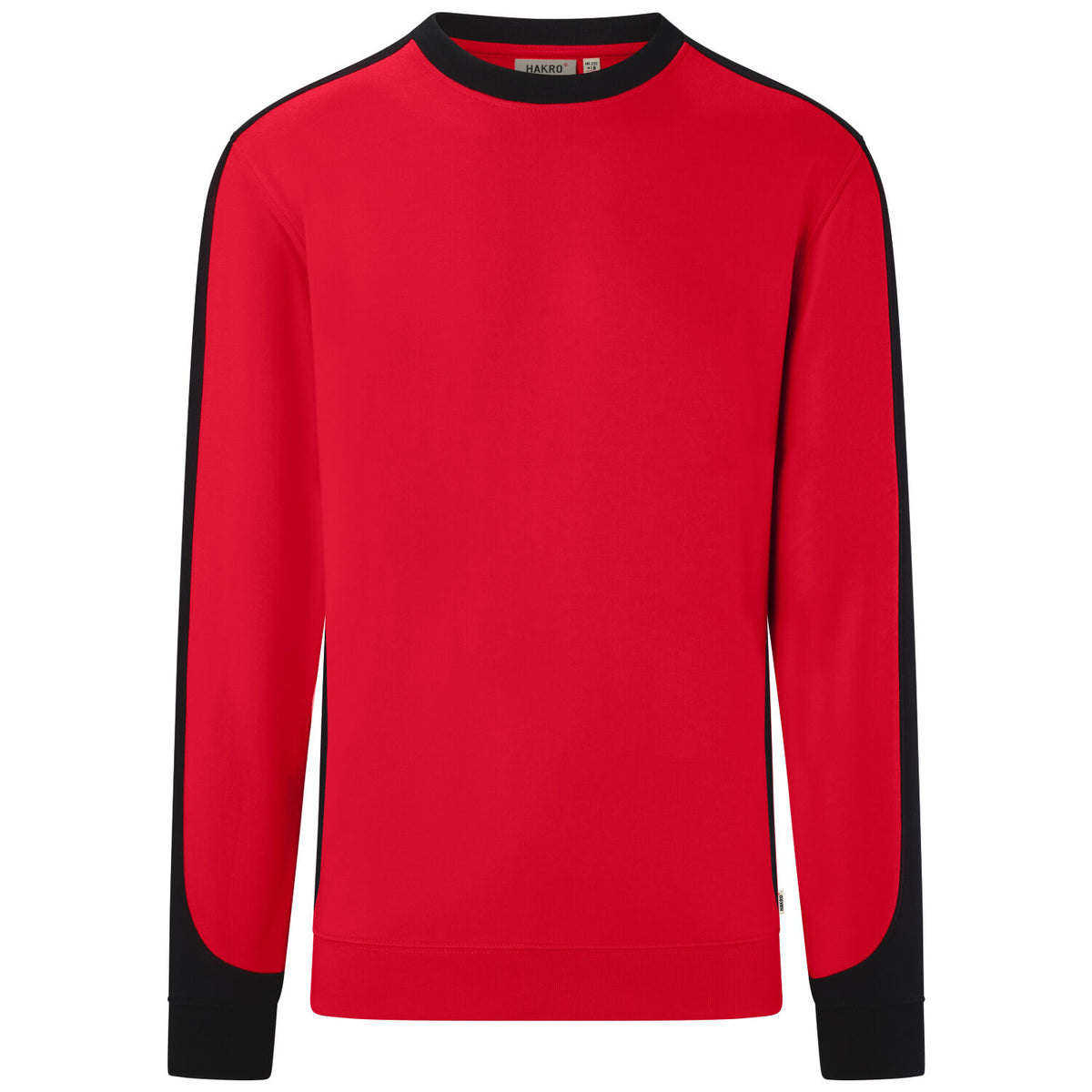 Hakro 549 Sweatshirt Contrast Mikralinar ECO – rot