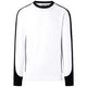 Hakro 549 Sweatshirt Contrast Mikralinar ECO – weiß