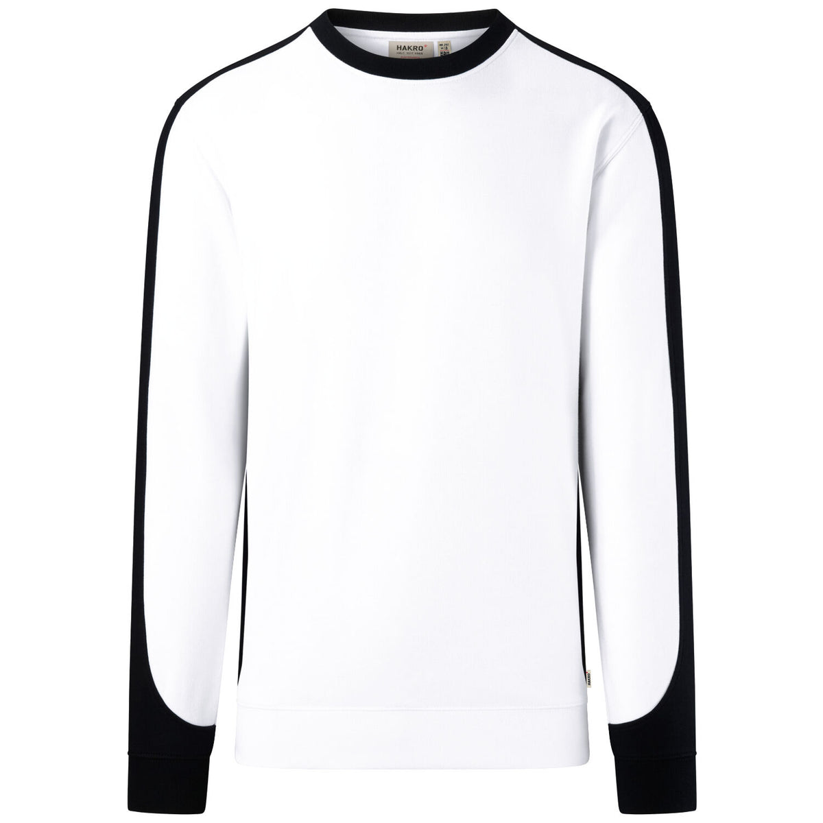 Hakro 549 Sweatshirt Contrast Mikralinar ECO – weiß