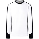 Hakro 549 Sweatshirt Contrast Mikralinar ECO – weiß