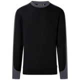 Hakro 549 Sweatshirt Contrast Mikralinar ECO – schwarz