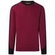 Hakro 549 Sweatshirt Contrast Mikralinar ECO – weinrot