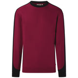 Hakro 549 Sweatshirt Contrast Mikralinar ECO – weinrot