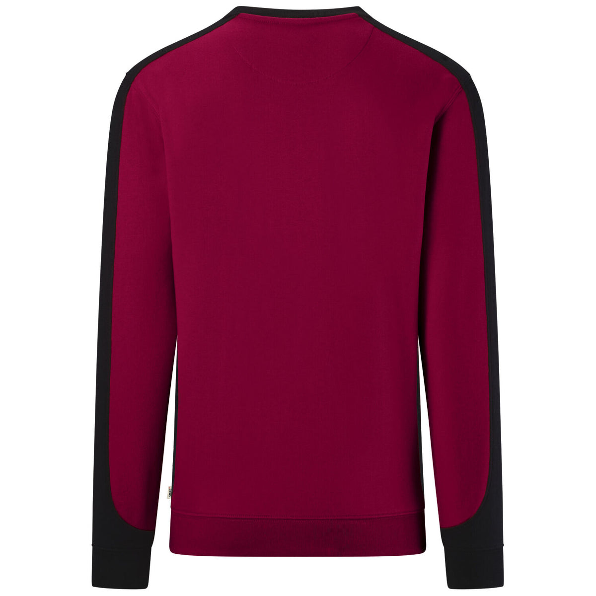 Hakro 549 Sweatshirt Contrast Mikralinar ECO – weinrot
