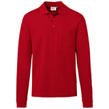 Hakro 817 Langarm Poloshirt Mikralinar ECO – rot