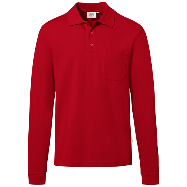 Hakro 817 Langarm Poloshirt Mikralinar ECO – rot