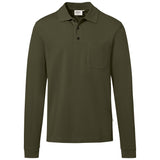 Hakro 817 Langarm Poloshirt Mikralinar ECO – olive
