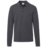 Hakro 817 Langarm Poloshirt Mikralinar ECO – karbongrau