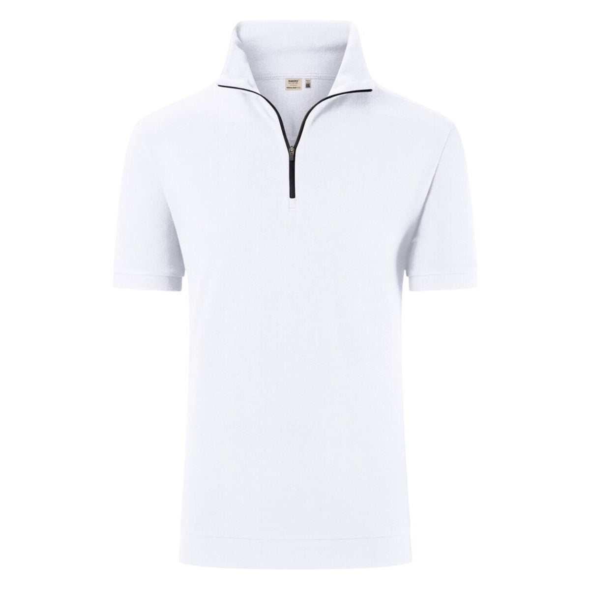 Hakro 534 Zip-Shirt Mikralinar ECO – weiß