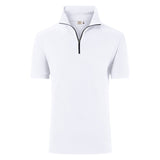 Hakro 534 Zip-Shirt Mikralinar ECO – weiß