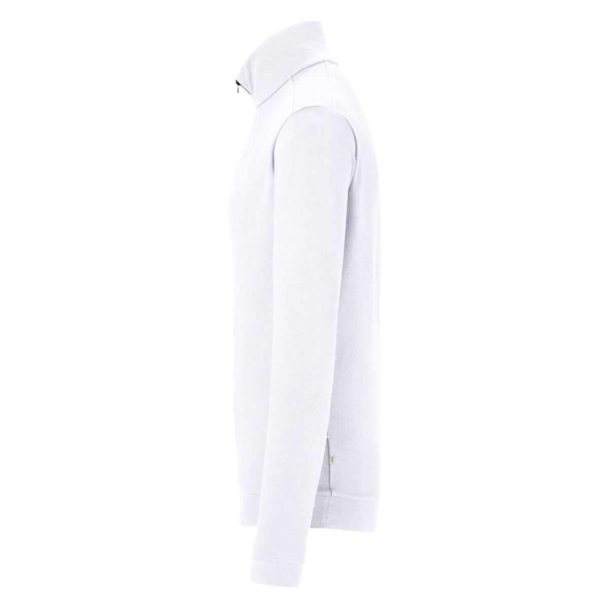 Hakro 535 Langarm-Zip-Shirt Mikralinar ECO – weiß