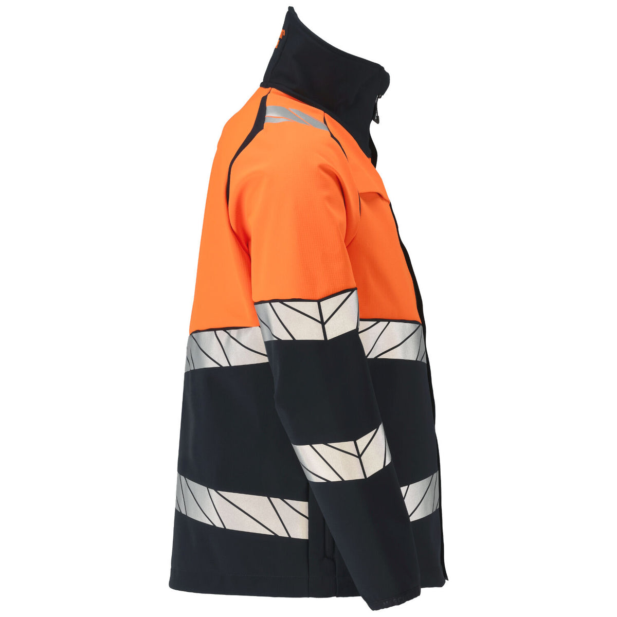Mascot Accele. Safe Warnschutz-Softshelljacke – marine/leuchtorange