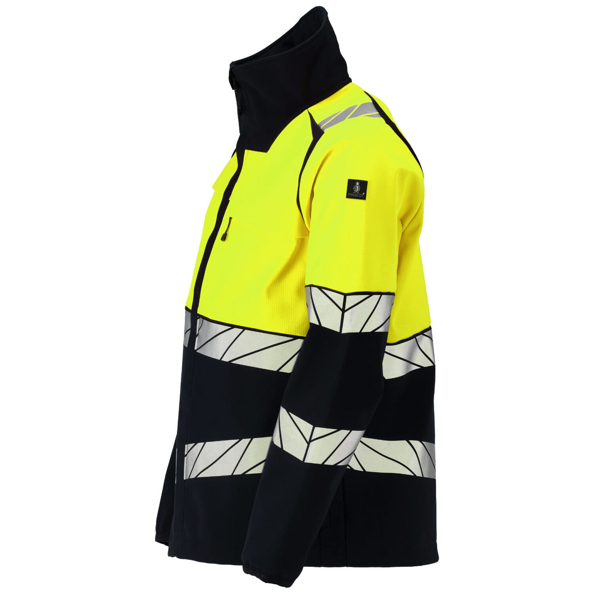 Mascot Accele. Safe Warnschutz-Softshelljacke – schwarz/leuchtgelb