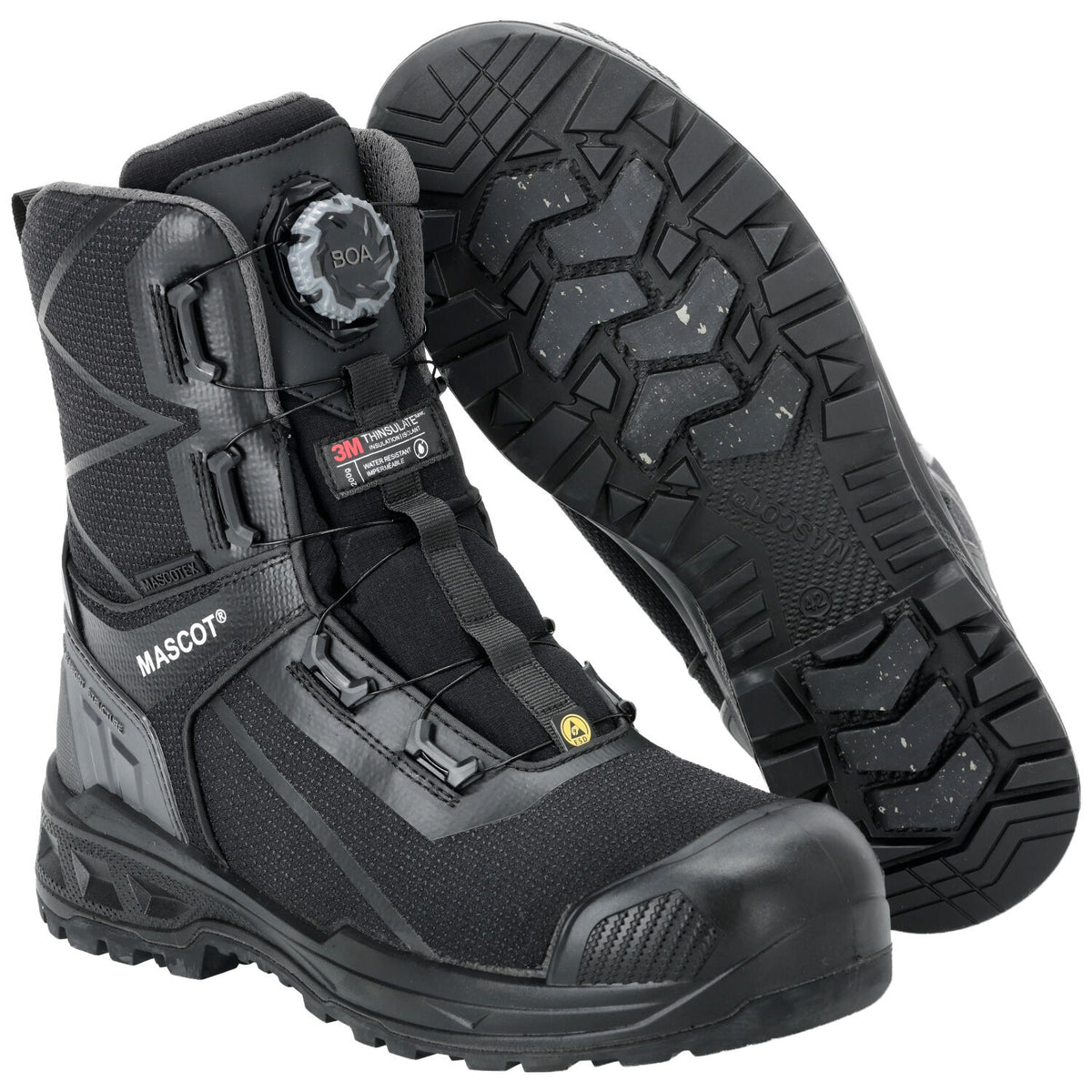 Mascot Industry F1104 BOA S7S Sicherheitsstiefel schwarz – schwarz