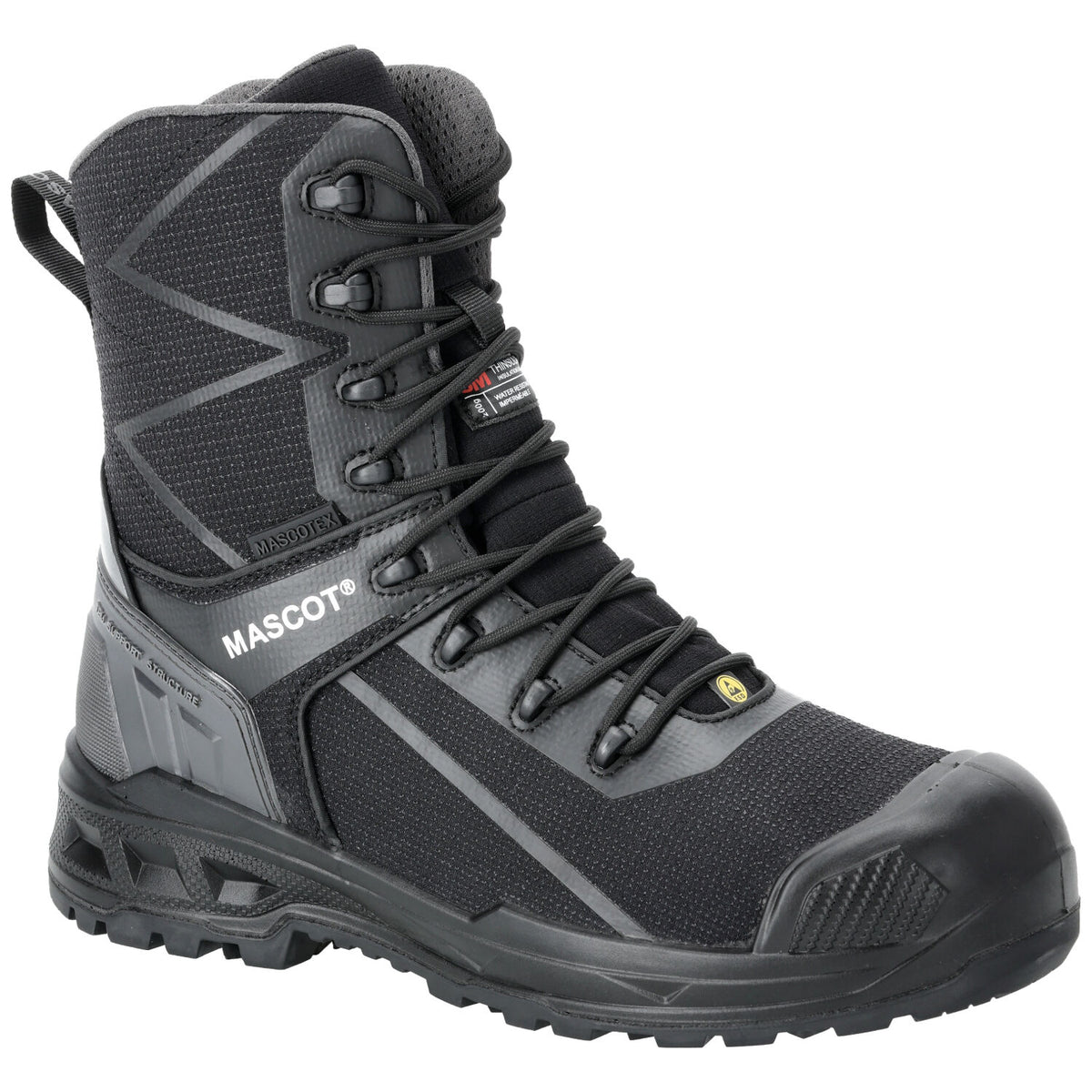 Mascot Industry F1106 S7S Sicherheitsstiefel schwarz – schwarz