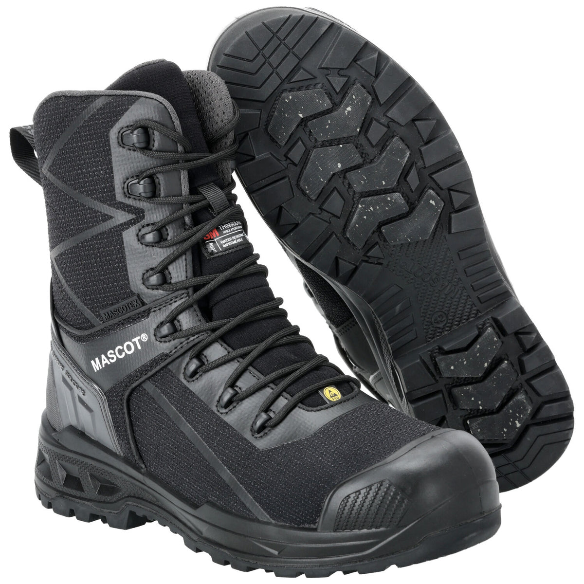 Mascot Industry F1106 S7S Sicherheitsstiefel schwarz – schwarz