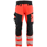 Blåkläder 1124 Warnschutz Arbeitshose – rot/schwarz