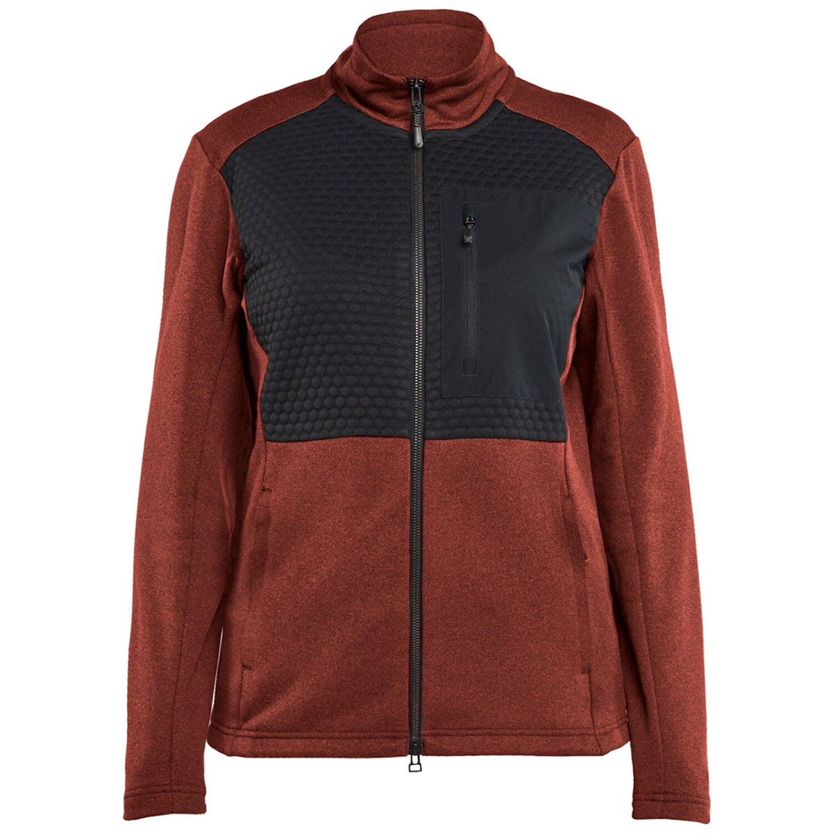 Blåkläder Damen 3549 Sweatjacke – rostrot/schwarz