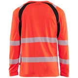 Blåkläder 3599 Warnschutz UV Langarmshirt – rot/schwarz