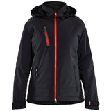 Blåkläder Damen Softshell Winterjacke – schwarz/rot