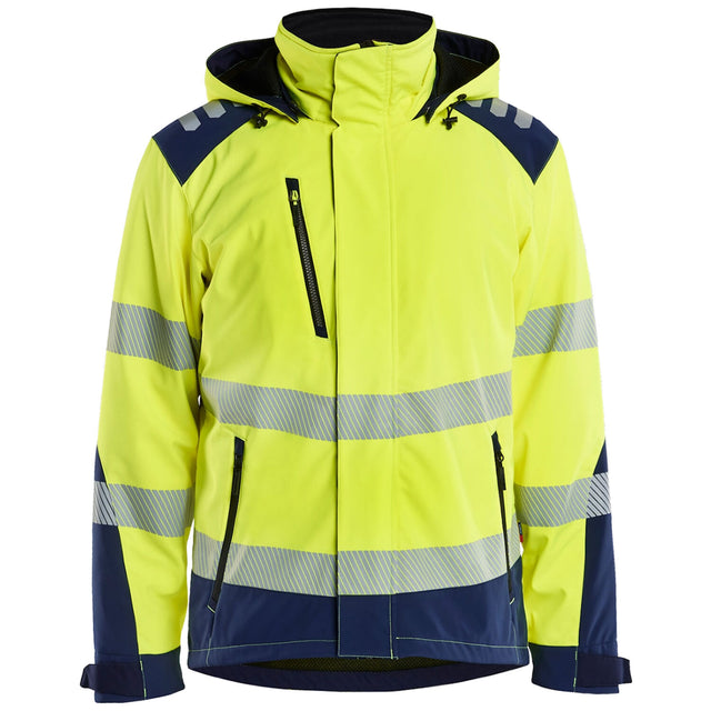 Blåkläder 4400 Blakläd Warnschutz Shoftshell Winterjacke – gelb/marine