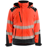 Blåkläder 4400 Blakläd Warnschutz Shoftshell Winterjacke – rot/schwarz